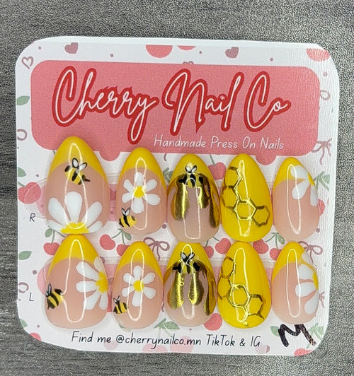 Honey Bee Nails
