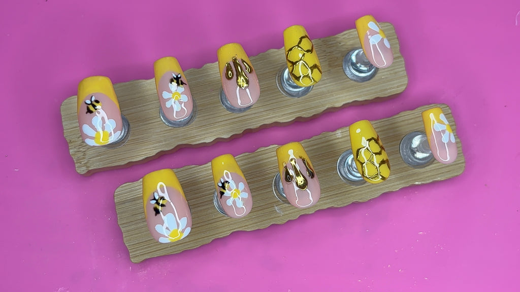 Honey Bee Nails